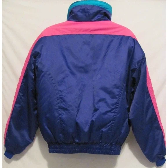 Vintage Slalom Purple Hot Pink Ski Snowboarding Jacket Coat Mens Large L Made US